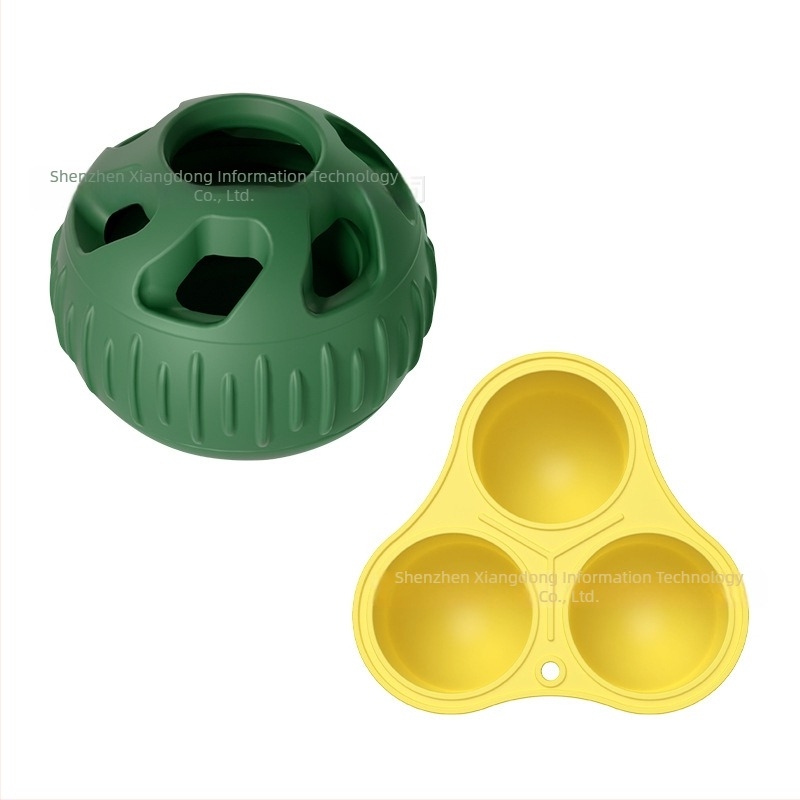 Jucărie din silicon pentru hrănire și mestecat pentru câine, cu minge de hrănire cu scurgeri de mâncare, marca Enjoy the movement