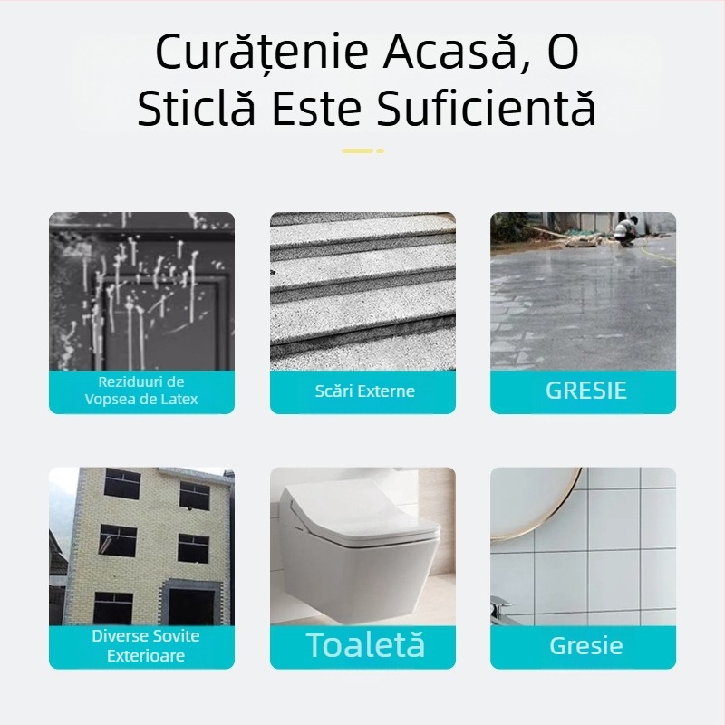 Momo Detergent multifuncțional cu acid oxalic, în formă spumoasă – pentru toaletă, baie și plăci – decontaminare profundă, îndepărtarea calcarului și a petelor