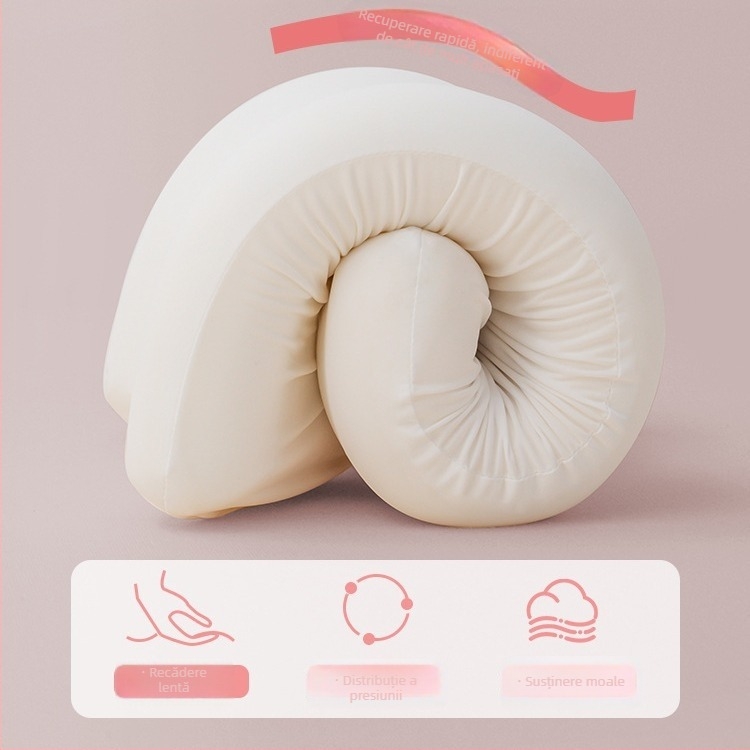 Perna din memory cotton pentru copii 3–6 ani, toate sezoanele, sprijin pentru gât, formă dreptunghiulară, înălțime 5–10 cm, țesătură poliester