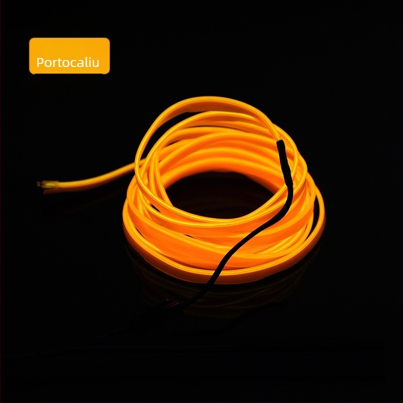 Lumină ambientală LED pentru interiorul mașinii, material EL, lumină rece, IP67, 3W, 3-12V