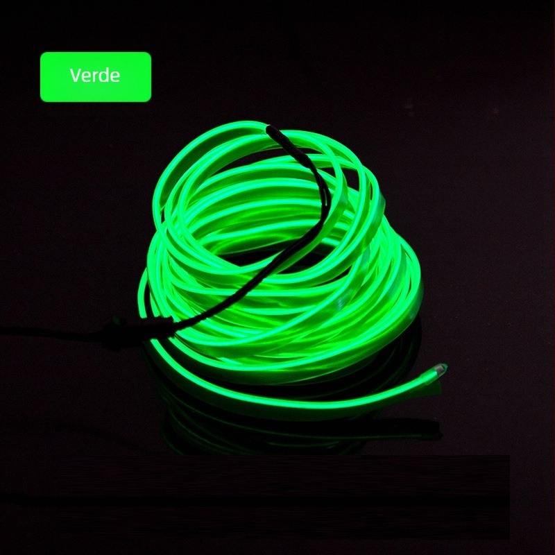 Lumină ambientală LED pentru interiorul mașinii, material EL, lumină rece, IP67, 3W, 3-12V