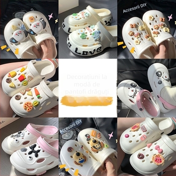 Ornament floral 3D pentru încălțăminte, accesoriu DIY pentru sandale și pantofi de zi cu zi, model PJ001, stil Duoduo