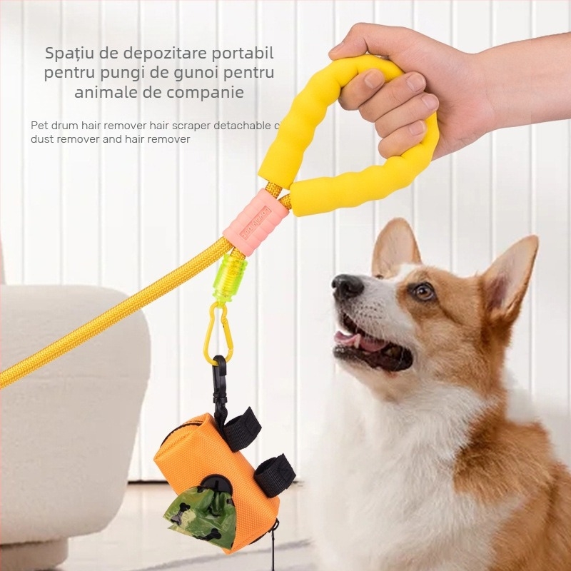 Geantă de depozitare pentru pungile de gunoi ale animalelor de companie, poliester, model: Solid, duritate medie spre moale