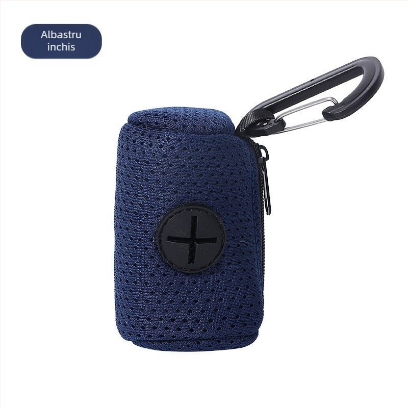 Geantă de depozitare pentru pungile de gunoi ale animalelor de companie, poliester, model: Solid, duritate medie spre moale