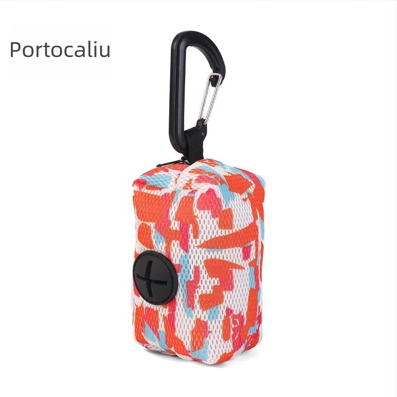 Geantă de depozitare pentru pungile de gunoi ale animalelor de companie, poliester, model: Solid, duritate medie spre moale