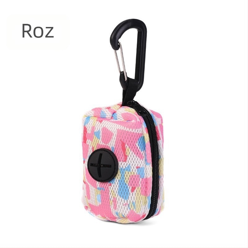 Geantă de depozitare pentru pungile de gunoi ale animalelor de companie, poliester, model: Solid, duritate medie spre moale