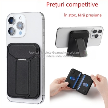 Port card magnetic pentru iPhone cu MagSafe — WF10 (compatibil cu iPhone; set magnetic pentru carduri; etichetă de pe spate)