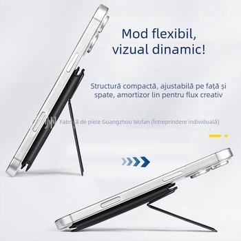 Port card magnetic pentru iPhone cu MagSafe — WF10 (compatibil cu iPhone; set magnetic pentru carduri; etichetă de pe spate)