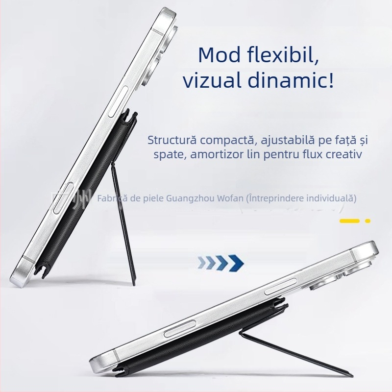 Port card magnetic pentru iPhone cu MagSafe — WF10 (compatibil cu iPhone; set magnetic pentru carduri; etichetă de pe spate)