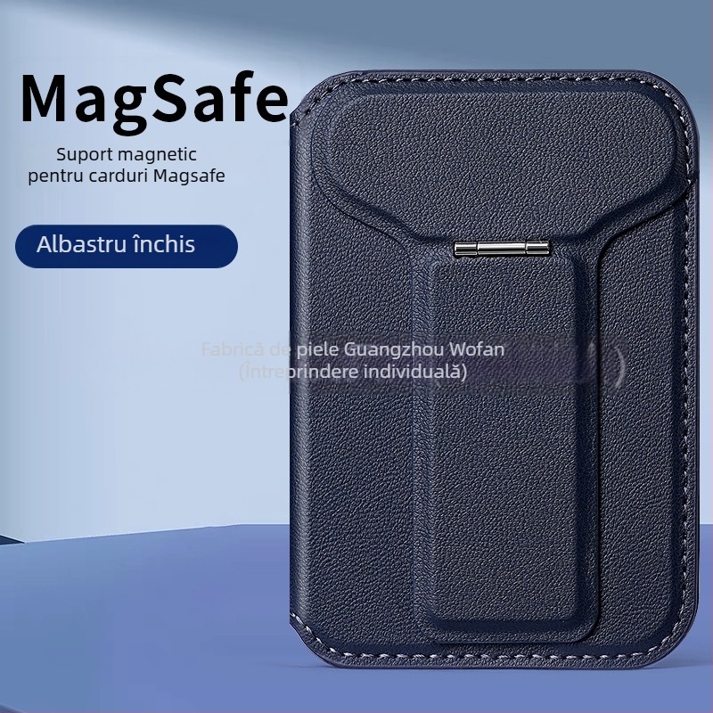 Port card magnetic pentru iPhone cu MagSafe — WF10 (compatibil cu iPhone; set magnetic pentru carduri; etichetă de pe spate)