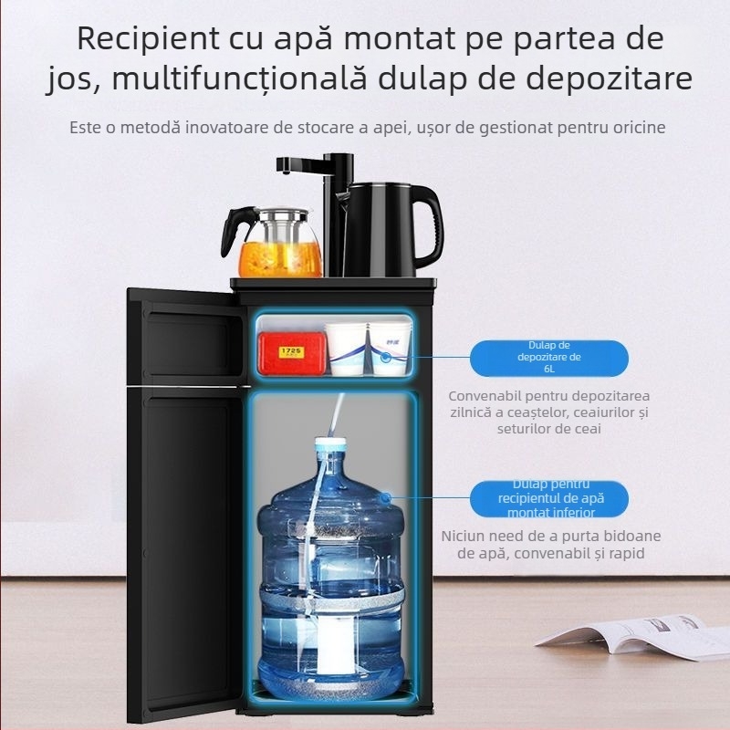 Meiling mașină de bar pentru ceai pentru uz casnic — dispenser de apă complet automat, cu apă caldă și rece, sistem de control central inteligent, multifuncțional, design vertical cu rezervor inferior