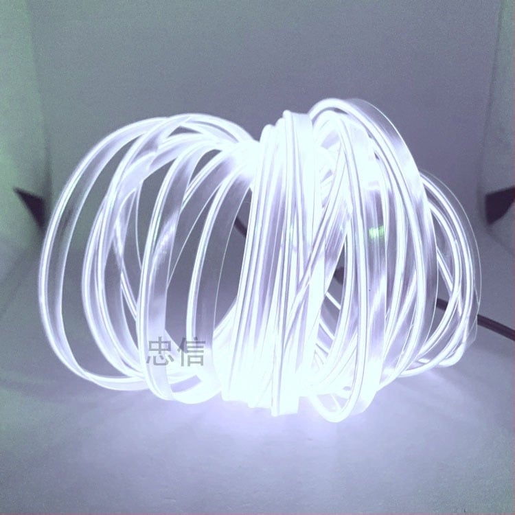 Bandă LED ambientală pentru interiorul mașinii, carcasă din silicon, 12V DC, 3W, 6500K alb rece, IP65