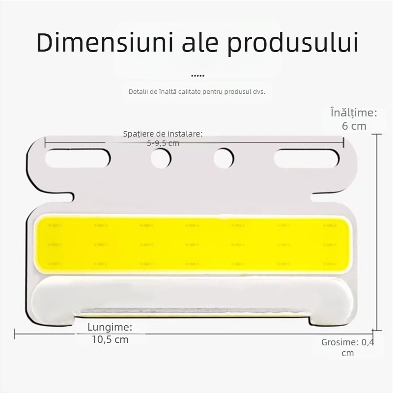 Lumină laterală LED pentru vehicule, model Cob edge light, sursă de lumină LED