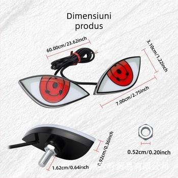 Lumină LED pentru spate - Ochi de demon și ochi de vultur, DRL176/DRL177, 12V, Universal pentru motociclete