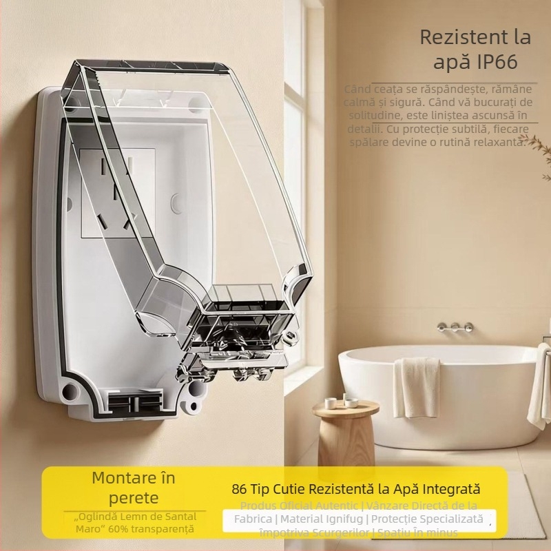 Jabra conector încorporat impermeabil pentru baie, protecție împotriva scurgerilor și conectare la încălzitorul de șezut al toaletei