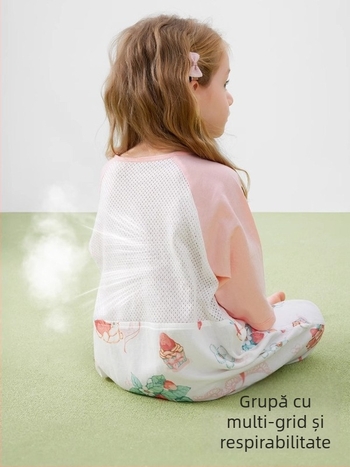 Sac de dormit pentru bebeluși cu design cu picioare separate, material exterior din fibre de bambus, căptușeală din bumbac, umplutură din fibre reciclate 70%