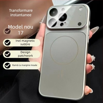 Carcasă pentru iPhone 15–17 serie, finisaj mat, rezistentă la șocuri, antiamprentă, folie pentru obiectiv, policarbonat