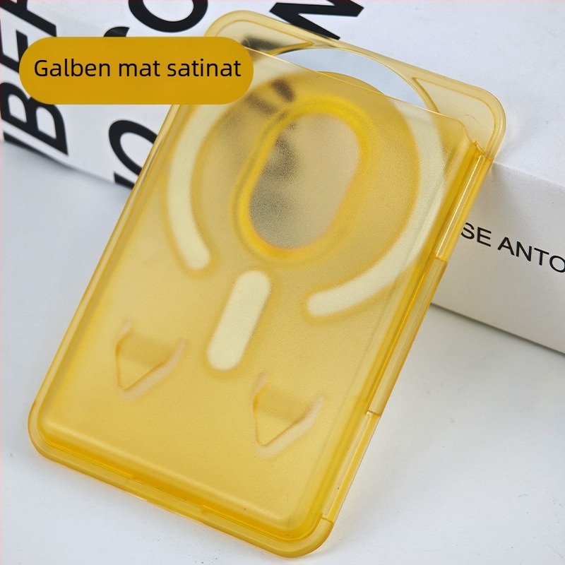 Suport magnetic pentru carduri iPhone 16 – carcasă PC mată, personalizare logo, etichetă magnetică pe spate