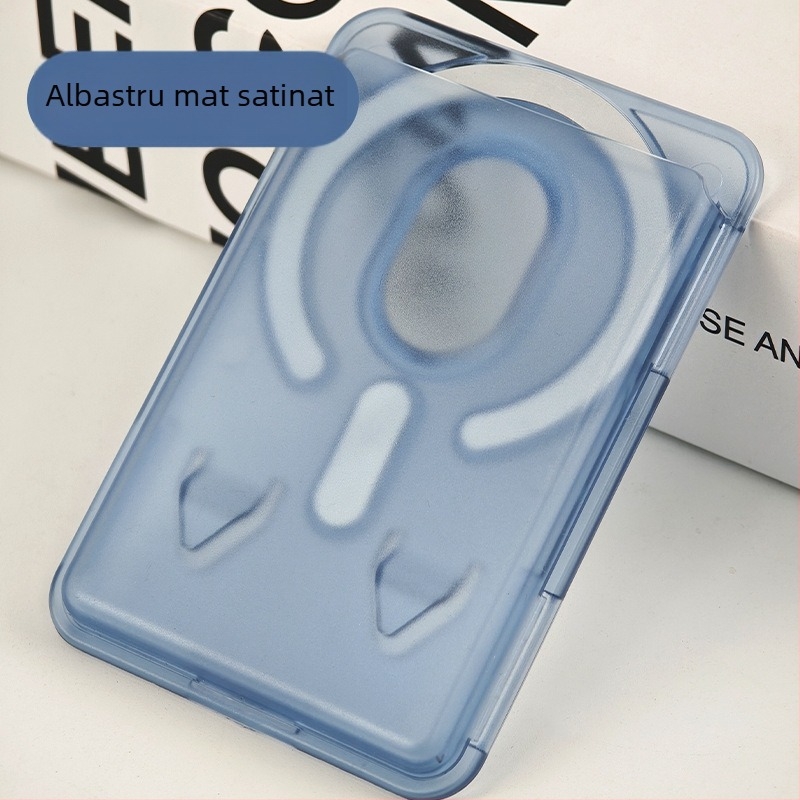Suport magnetic pentru carduri iPhone 16 – carcasă PC mată, personalizare logo, etichetă magnetică pe spate