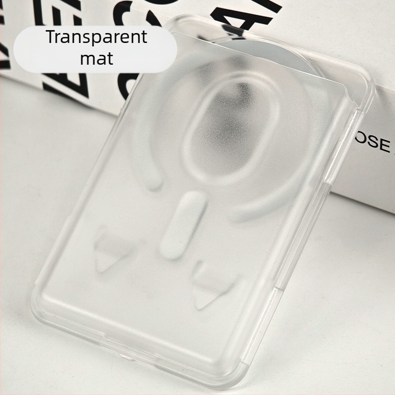 Suport magnetic pentru carduri iPhone 16 – carcasă PC mată, personalizare logo, etichetă magnetică pe spate