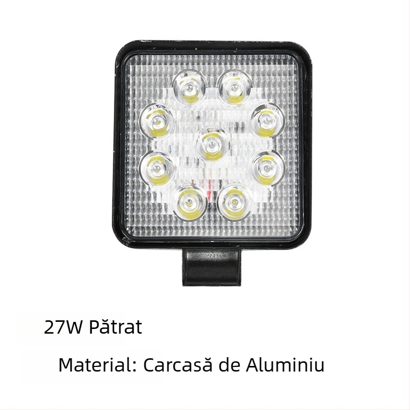 Lumină LED pentru mașină – lampă de lucru Off-Road, 27W, 9-80V, 6500K, 30000h