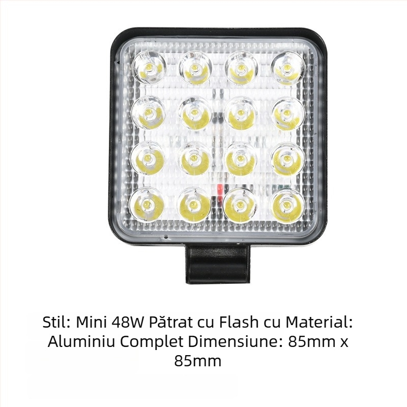 Lumină LED pentru mașină – lampă de lucru Off-Road, 27W, 9-80V, 6500K, 30000h