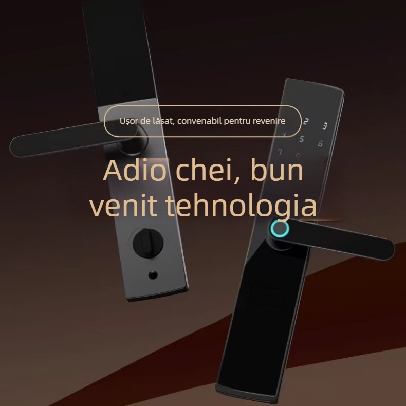 Încuietoare inteligentă pentru ușă cu amprentă și citire de carduri pentru apartamente și hoteluri — Heyi