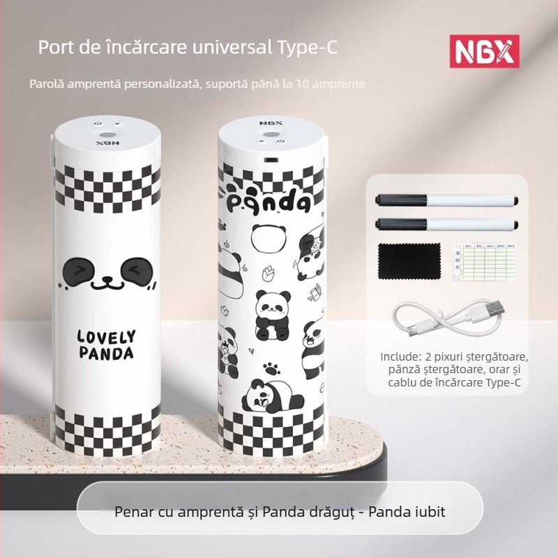 NBX penar pentru creioane cu blocare prin amprentă și parolă, cu calculator – cutie inteligentă de rechizite pentru elevi din învățământ primar