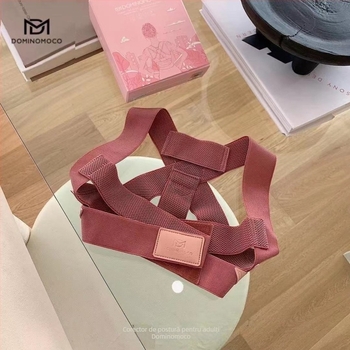 DM Curea de Corecție a Posturii pentru Adulți 2.0 - Material PU, pentru adulți, corectează postura la ședere și în picioare, potrivită pentru iarnă, primăvară, toamnă