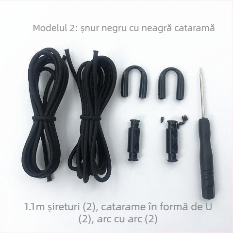 Șnururi elastice fără nod pentru pantofi din material textil – pentru adulți și copii, cu cataramă, primăvară