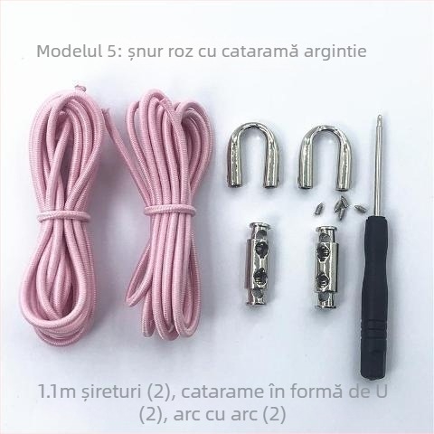 Șnururi elastice fără nod pentru pantofi din material textil – pentru adulți și copii, cu cataramă, primăvară
