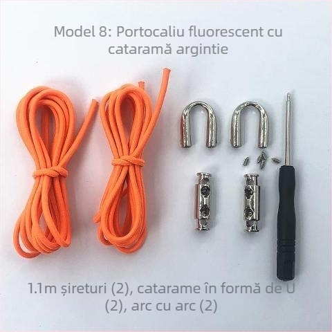 Șnururi elastice fără nod pentru pantofi din material textil – pentru adulți și copii, cu cataramă, primăvară