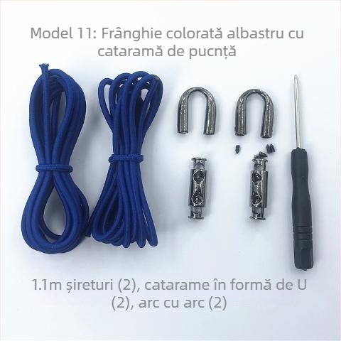 Șnururi elastice fără nod pentru pantofi din material textil – pentru adulți și copii, cu cataramă, primăvară