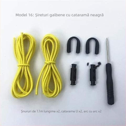 Șnururi elastice fără nod pentru pantofi din material textil – pentru adulți și copii, cu cataramă, primăvară