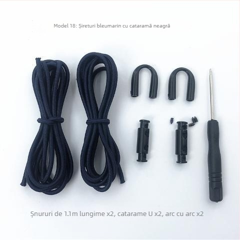 Șnururi elastice fără nod pentru pantofi din material textil – pentru adulți și copii, cu cataramă, primăvară