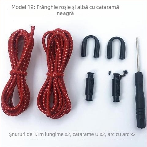 Șnururi elastice fără nod pentru pantofi din material textil – pentru adulți și copii, cu cataramă, primăvară