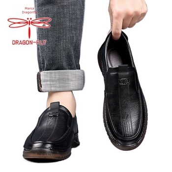 Loafers casual pentru bărbați, partea superioară din velur de vită, talpă TPR, vârf ascuțit, respirabili, vara