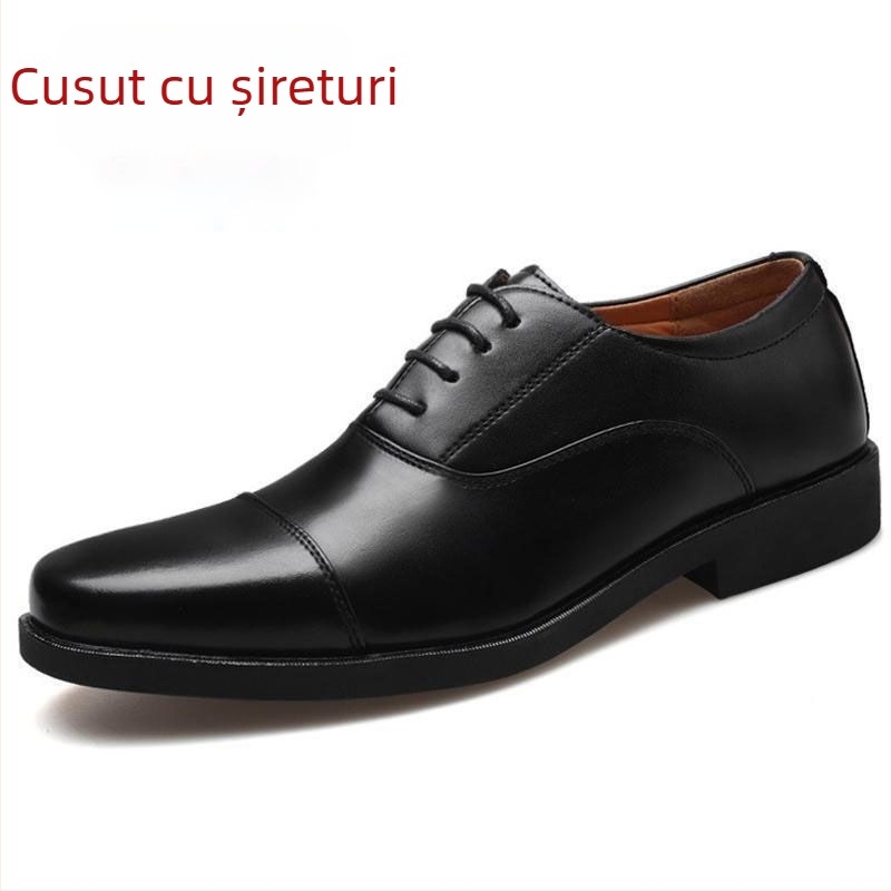 Dragonfly Pantofi bărbați business formal – exterior din piele artificială, talpă PU, căptușeală din piele