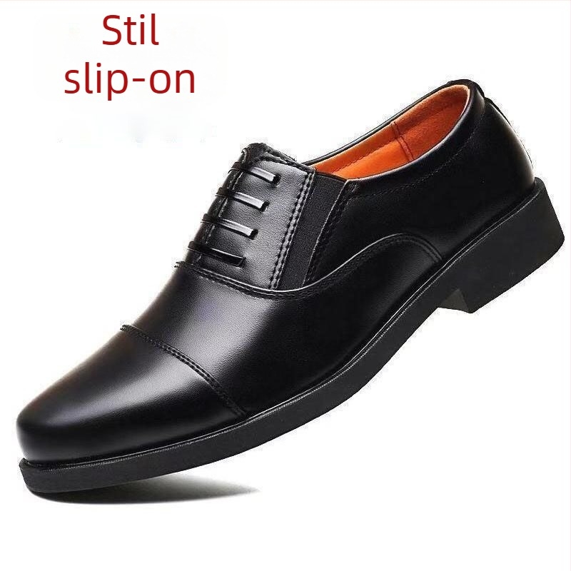 Dragonfly Pantofi bărbați business formal – exterior din piele artificială, talpă PU, căptușeală din piele