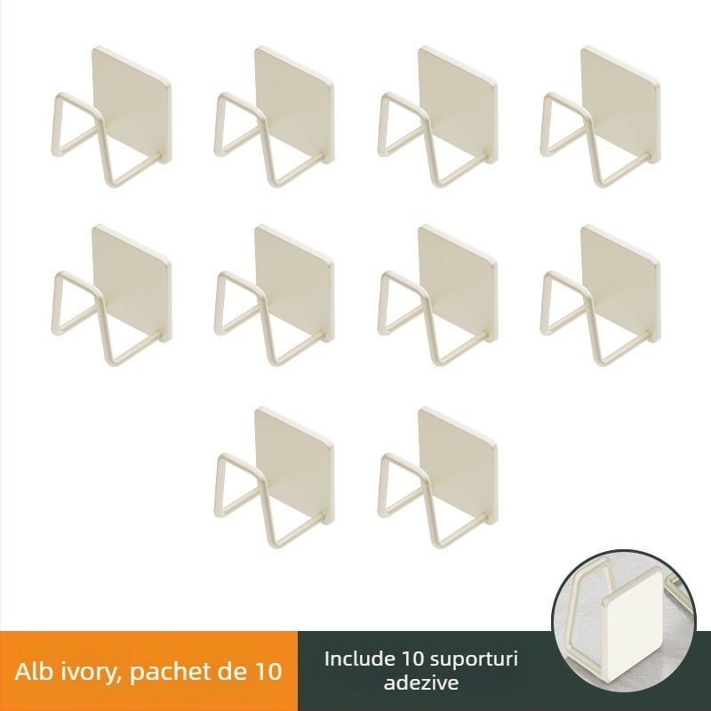 Raft suspendat din oțel inoxidabil pentru baie cu cârlige sub chiuvetă, finisaj șlefuit, 1 nivel, sarcină 1 kg