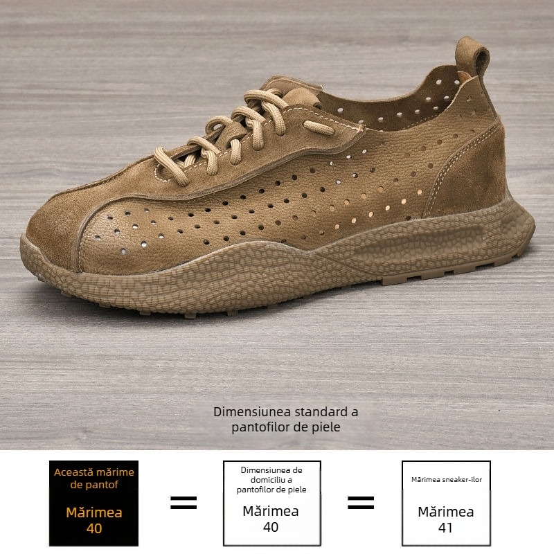 Mocasin bărbătești cu deget lat, din piele de bovine primului strat, branț din piele de porc, talpă din cauciuc, anti-derapare, respirant