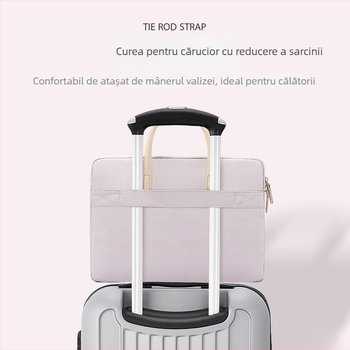 apirily Geantă laptop unisex pentru afaceri – ușoară, impermeabilă, din țesătură Oxford, căptușită cu nailon, model solid