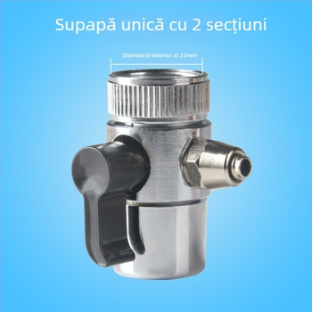 Conector pentru purificator de apă pentru robinet, cu adaptor și separator de apă, diametrele conductelor 4–2 și 1/2–1/4 inchi