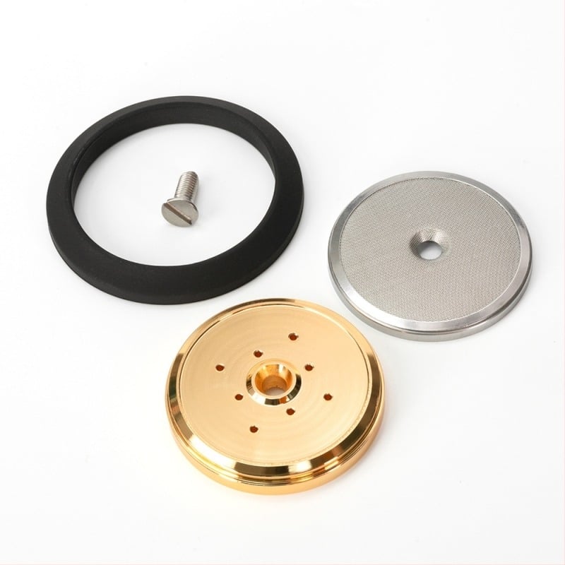 Cap de preparare cafea cu distribuire apă, plasă de distribuție a apei și inel de etanșare, din oțel inoxidabil și silicon, compatibil cu Nuova Appia