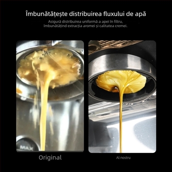 Filtru din oțel inoxidabil pentru aparat de cafea, margine circulară (Material: oțel inoxidabil; Cod produs: Y258092; Brand: Other; Importat: Nu; Stil: Simplu)
