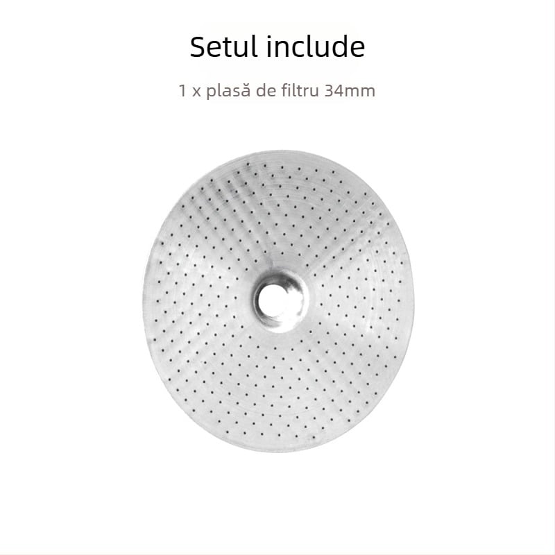 Filtru din oțel inoxidabil pentru aparat de cafea, margine circulară (Material: oțel inoxidabil; Cod produs: Y258092; Brand: Other; Importat: Nu; Stil: Simplu)
