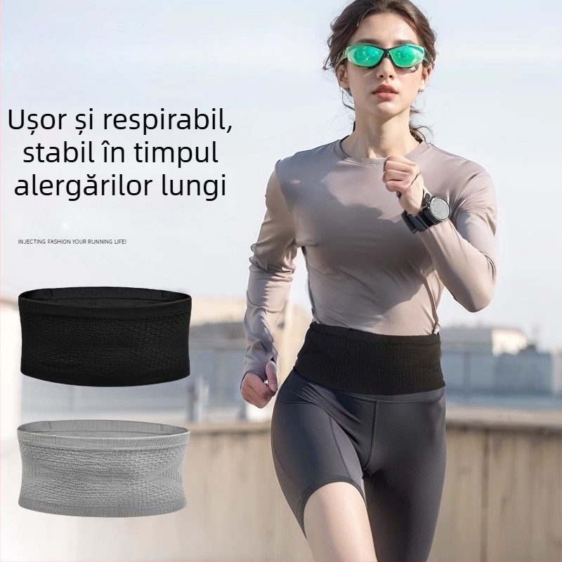 Geantă de talie pentru alergare – ultraușoară, respirabilă, extensibilă, poliester, unisex