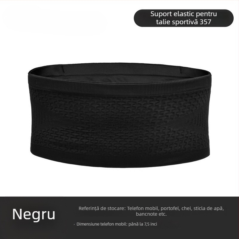 Geantă de talie pentru alergare – ultraușoară, respirabilă, extensibilă, poliester, unisex