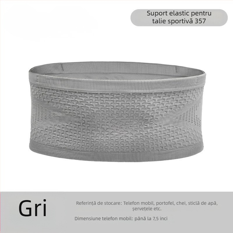 Geantă de talie pentru alergare – ultraușoară, respirabilă, extensibilă, poliester, unisex