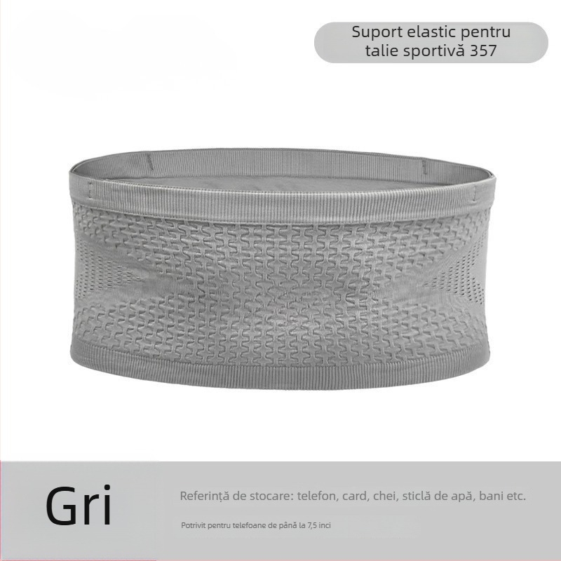 Geantă de talie pentru alergare – ultraușoară, respirabilă, extensibilă, poliester, unisex